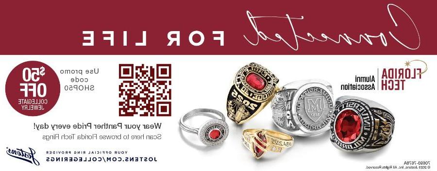 Connected for life. Florida Tech Alumni Association. Use promo code SHOP50 for $50 off collegiate jewelry. Wear your Panther Pride every day! Jostens. Your official ring provider.