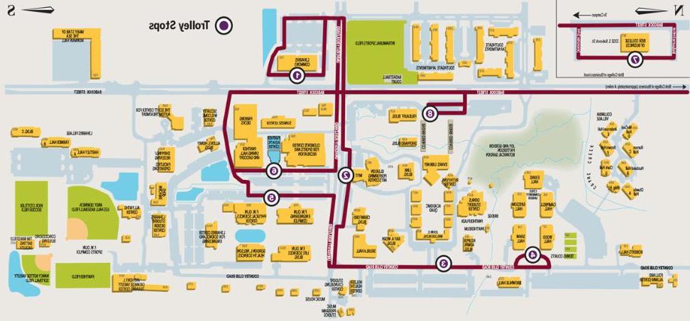 Map of the Trolley route